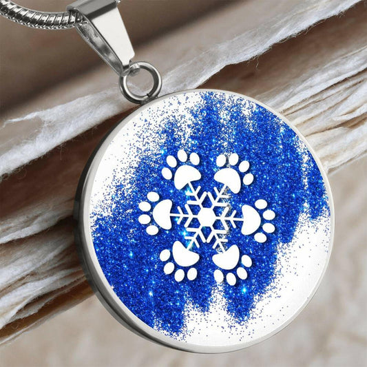 Paw Snowflake Necklace - Jewelry - Epileptic Al’s Shop