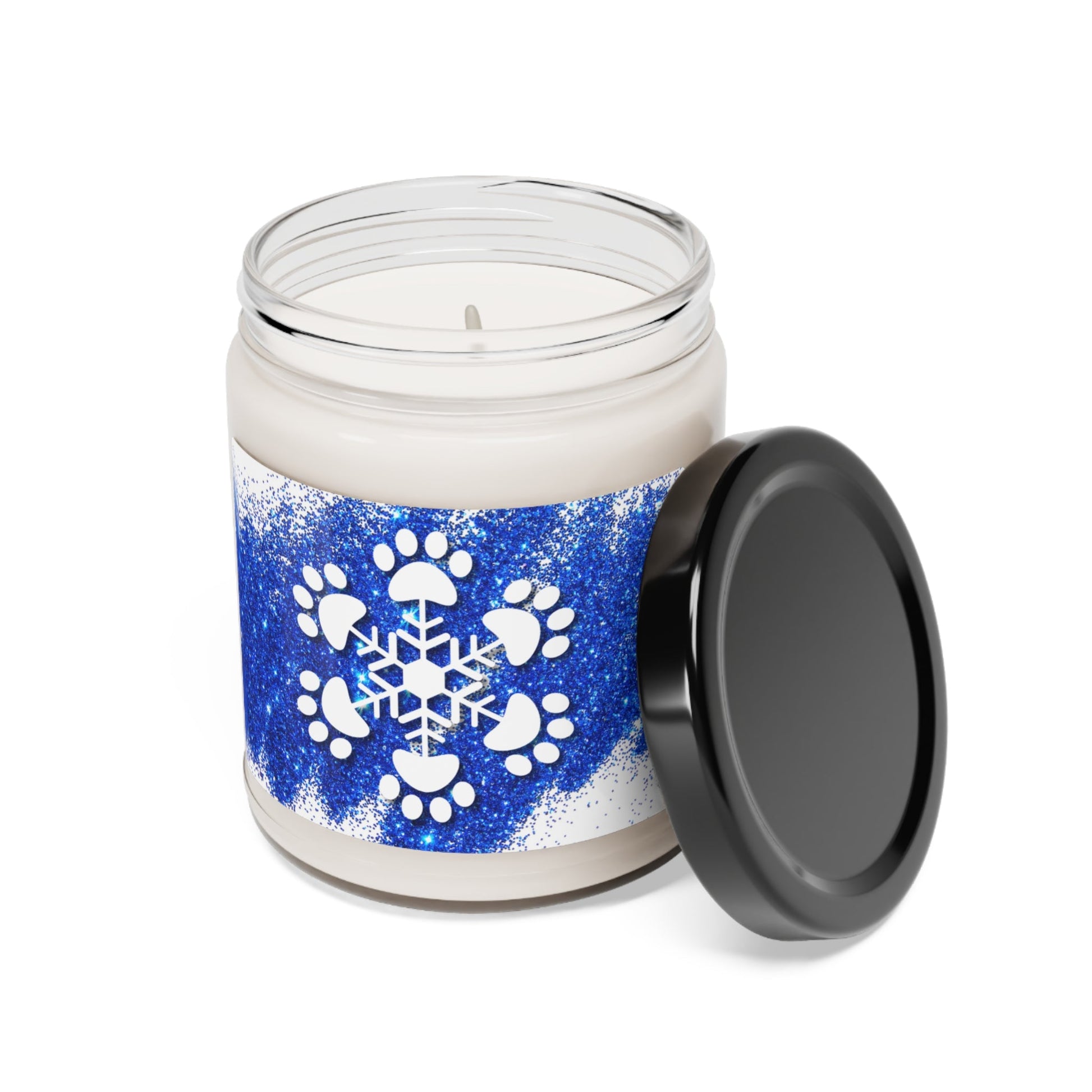 Paw Snowflake Scented Soy Candle, 9oz - Home Decor - Epileptic Al’s Shop