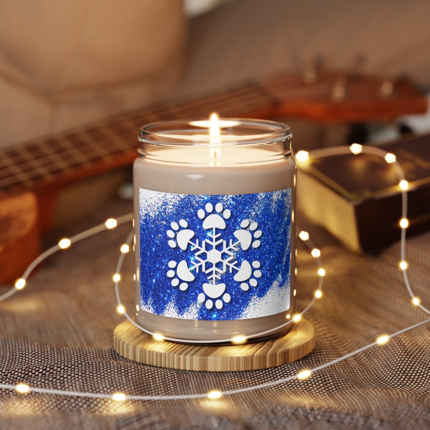 Paw Snowflake Scented Soy Candle, 9oz - Home Decor - Epileptic Al’s Shop