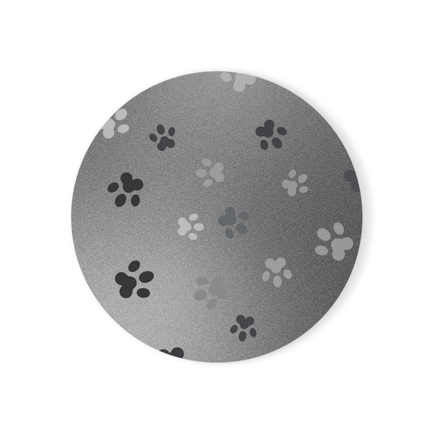 Paws in Silver Cork Back Coaster - Home Decor - Epileptic Al’s Shop