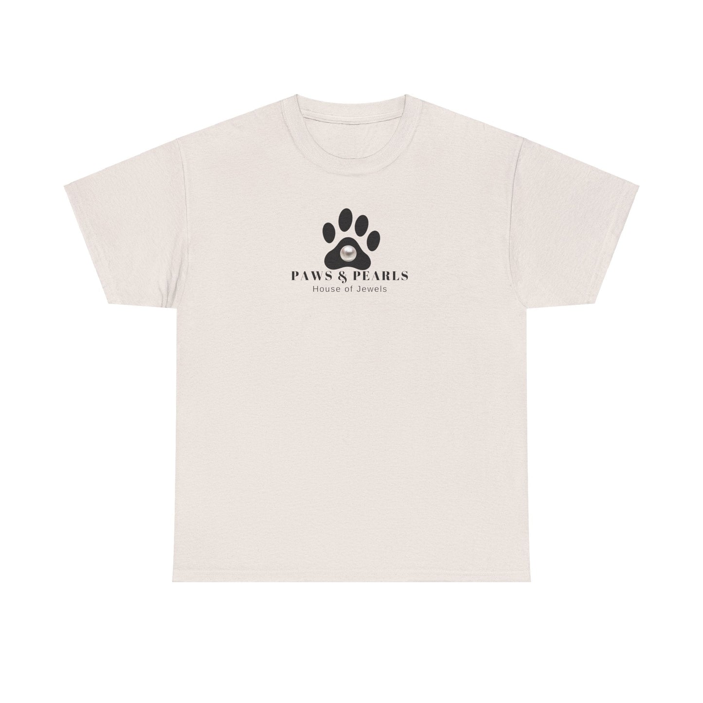 Paws & Pearls Unisex Heavy Cotton Tee - T-Shirt - EpiAl's Shop