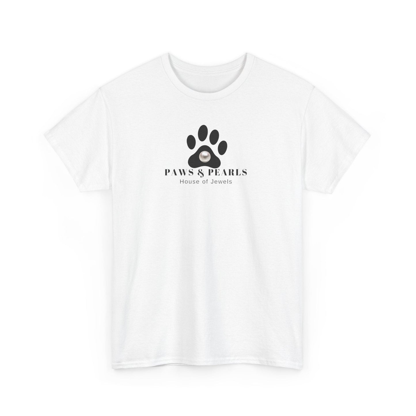 Paws & Pearls Unisex Heavy Cotton Tee - T-Shirt - EpiAl's Shop