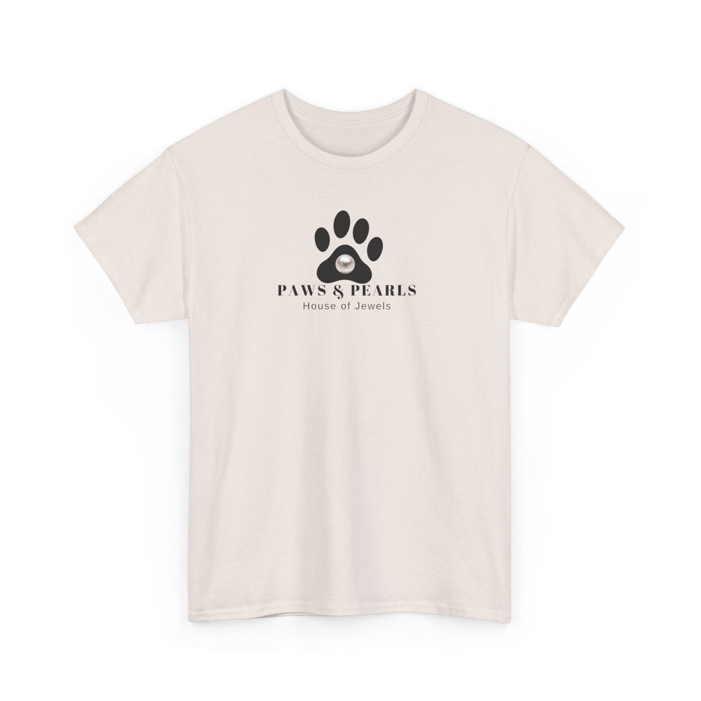 Paws & Pearls Unisex Heavy Cotton Tee - T-Shirt - EpiAl's Shop