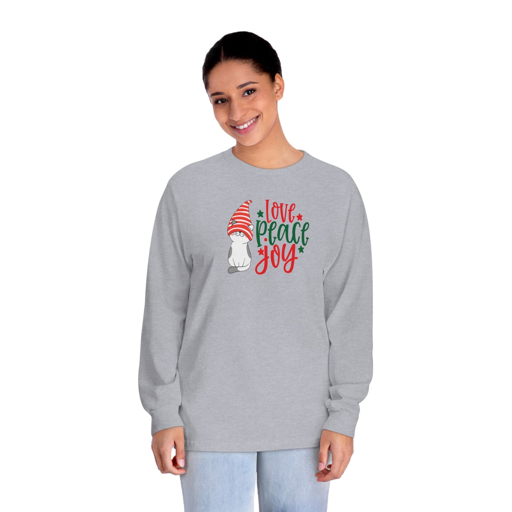 Peace Love Joy Unisex Classic Long Sleeve T - Shirt - Long - sleeve - Epileptic Al’s Shop