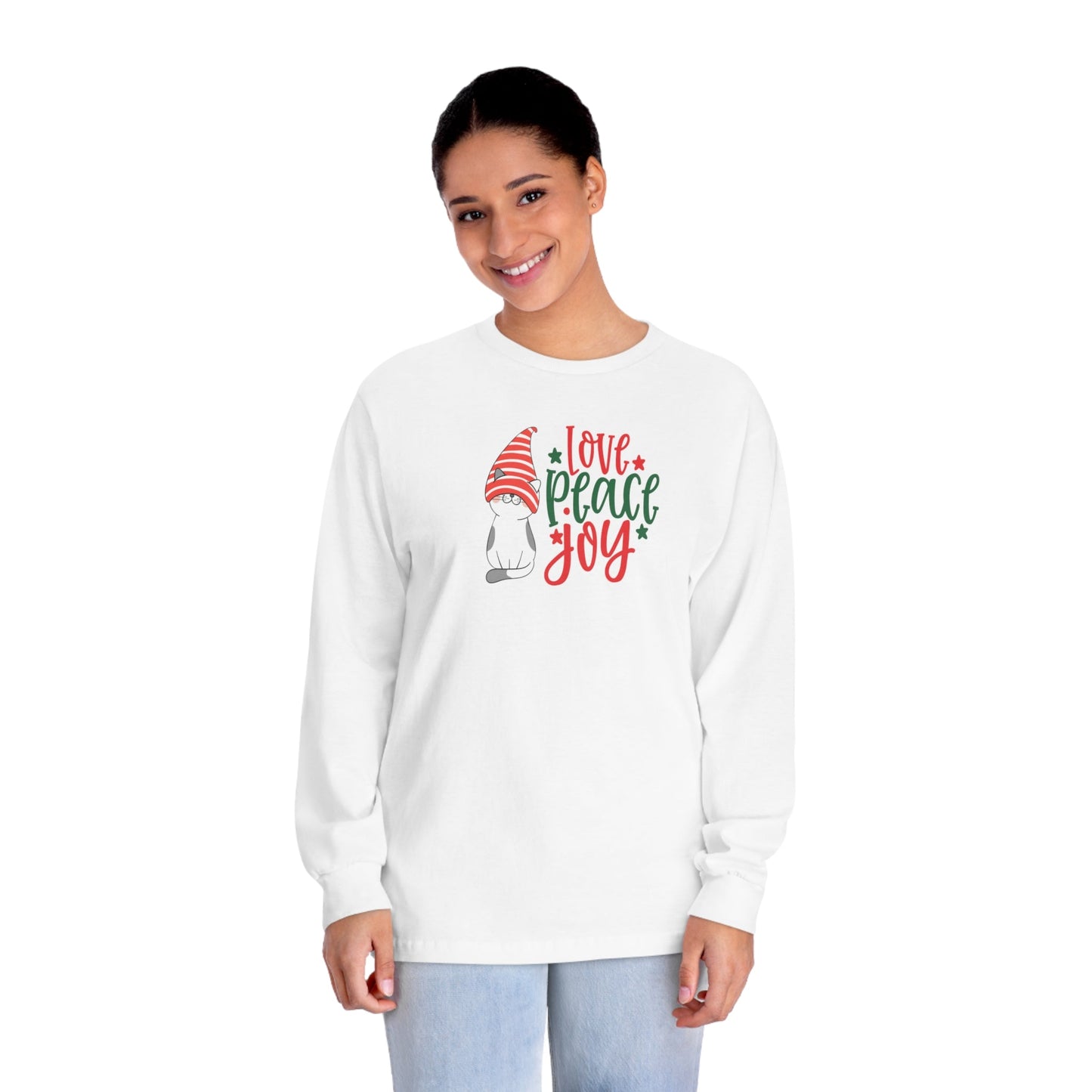 Peace Love Joy Unisex Classic Long Sleeve T - Shirt - Long - sleeve - Epileptic Al’s Shop