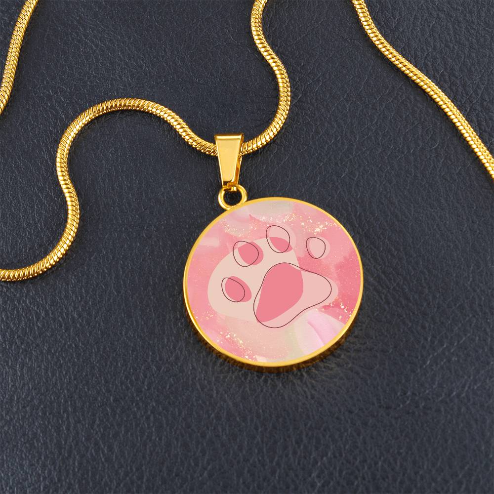 Peachy Paw Necklace - Jewelry - Epileptic Al’s Shop