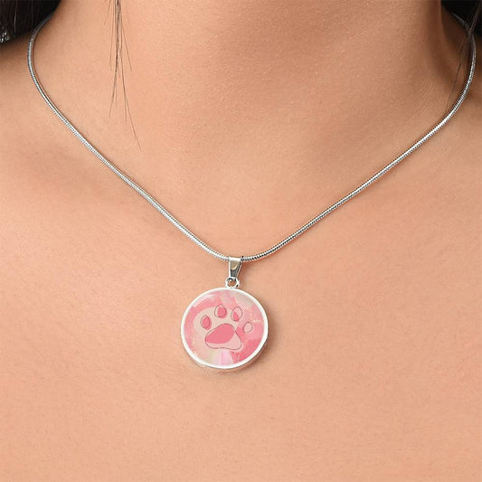 Peachy Paw Necklace - Jewelry - Epileptic Al’s Shop