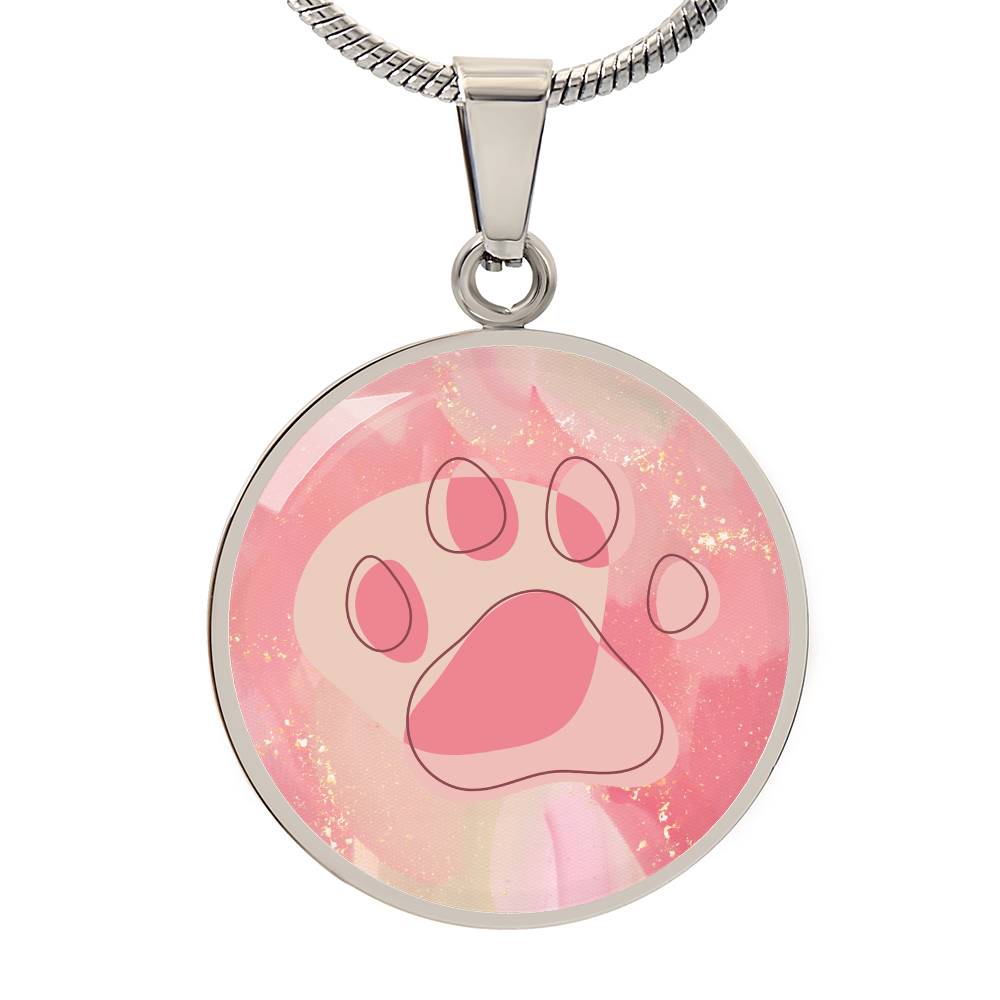 Peachy Paw Necklace - Jewelry - Epileptic Al’s Shop