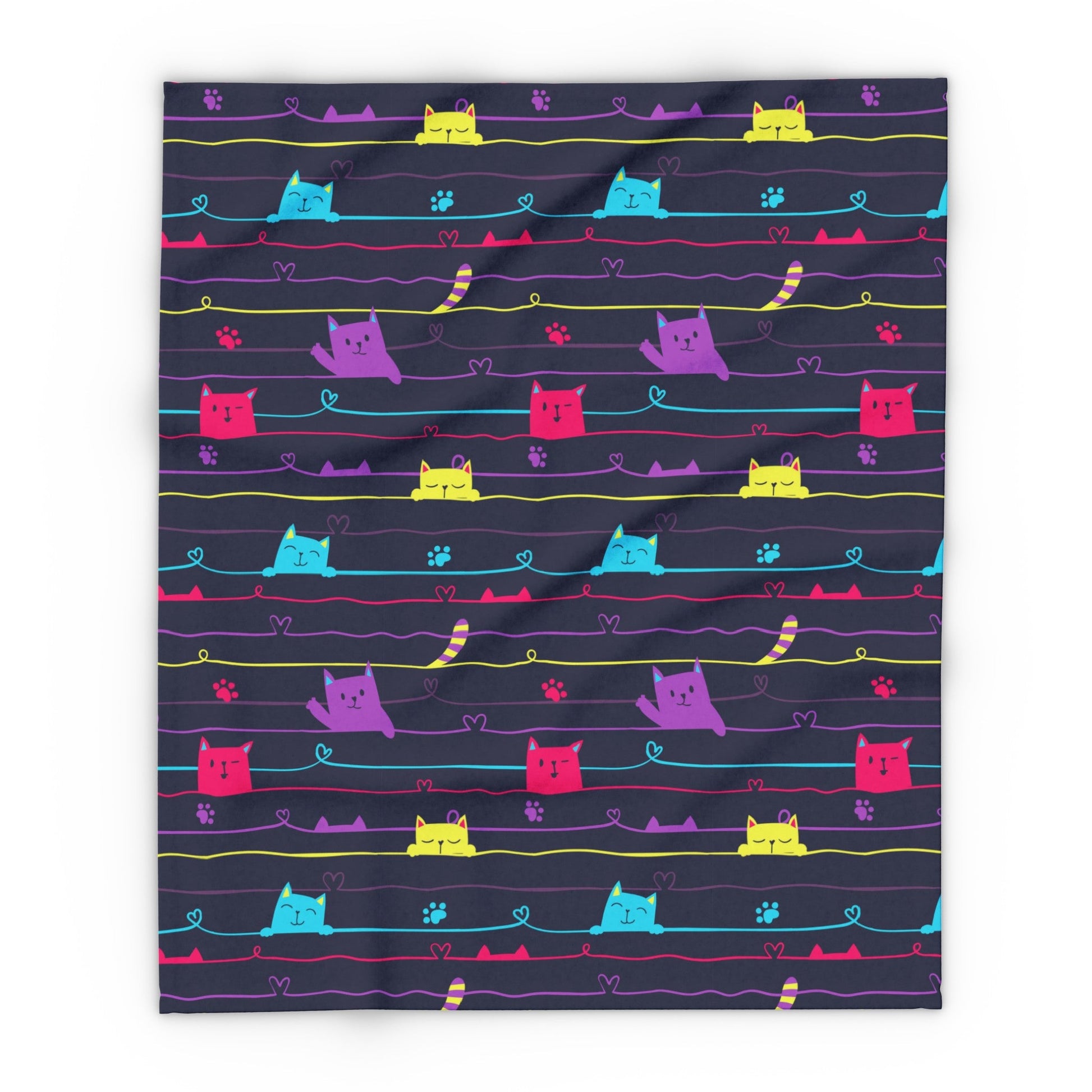 Peeky Kitties Arctic Fleece Blanket - Home Decor - Epileptic Al’s Shop