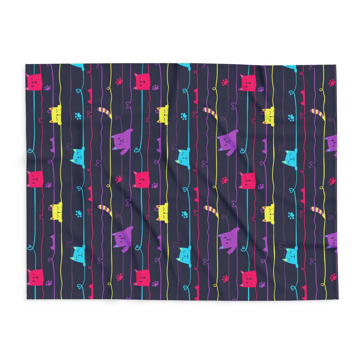 Peeky Kitties Arctic Fleece Blanket - Home Decor - Epileptic Al’s Shop