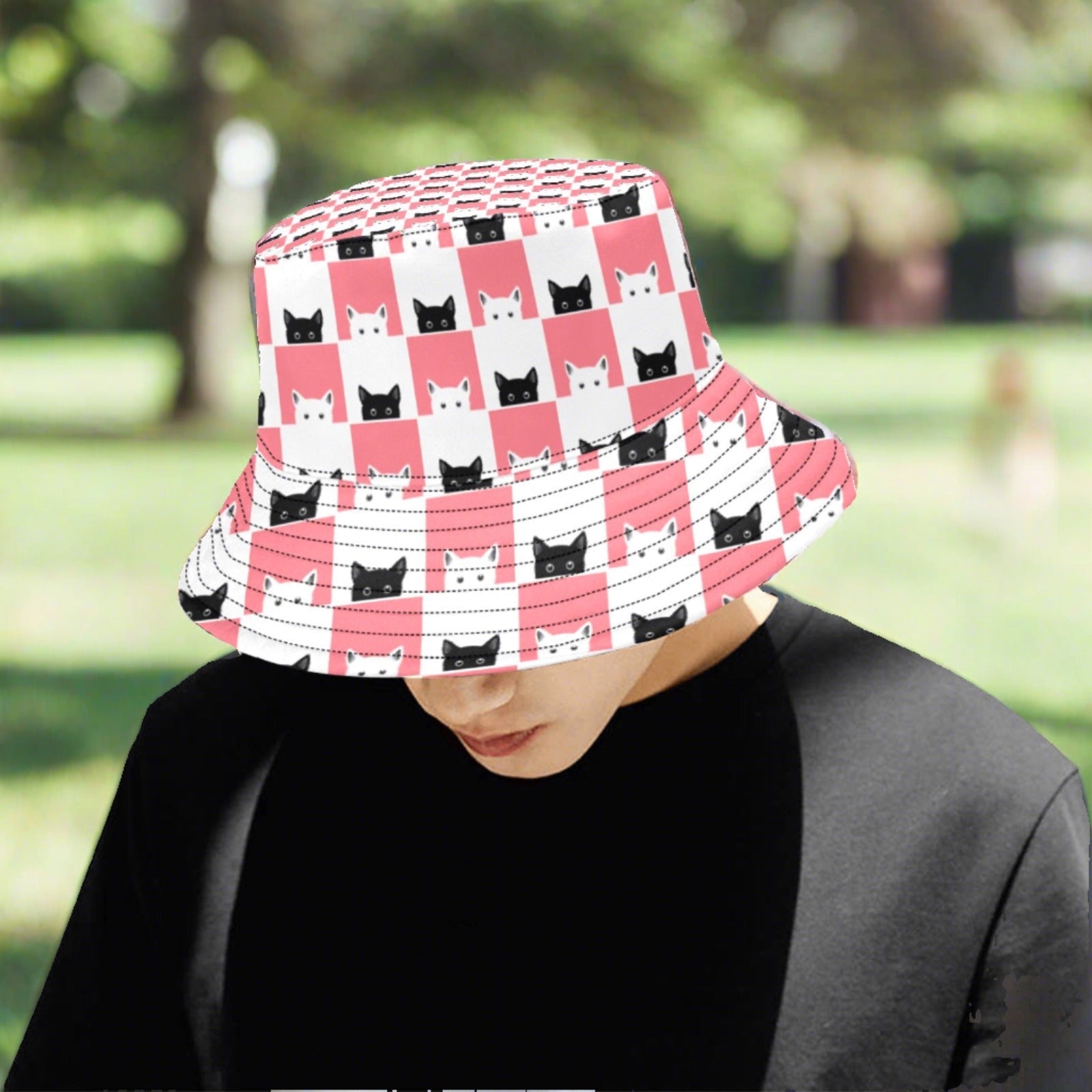 Peeky Kitties Unisex Summer Bucket Hat - Hats - Epileptic Al’s Shop