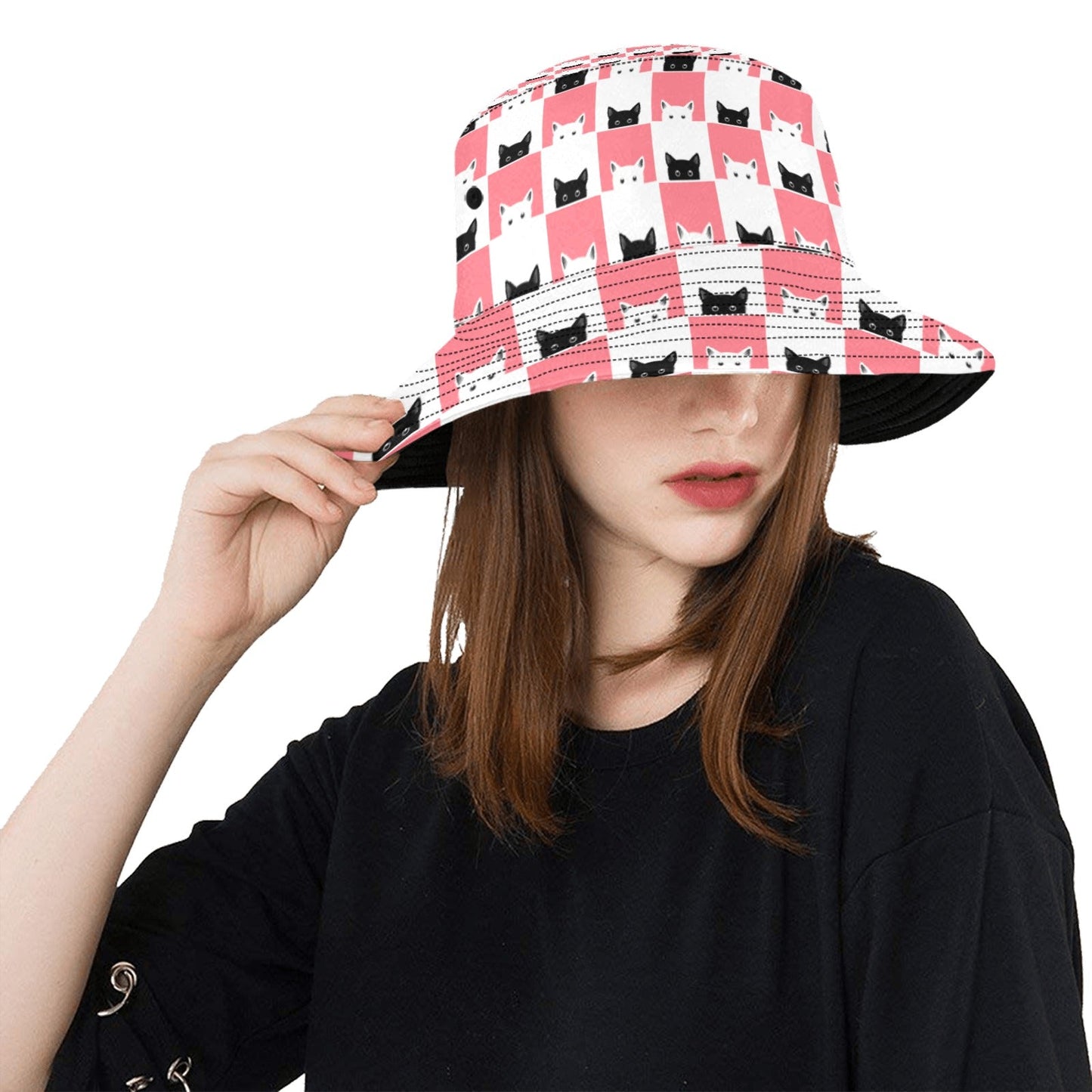 Peeky Kitties Unisex Summer Bucket Hat - Hats - Epileptic Al’s Shop