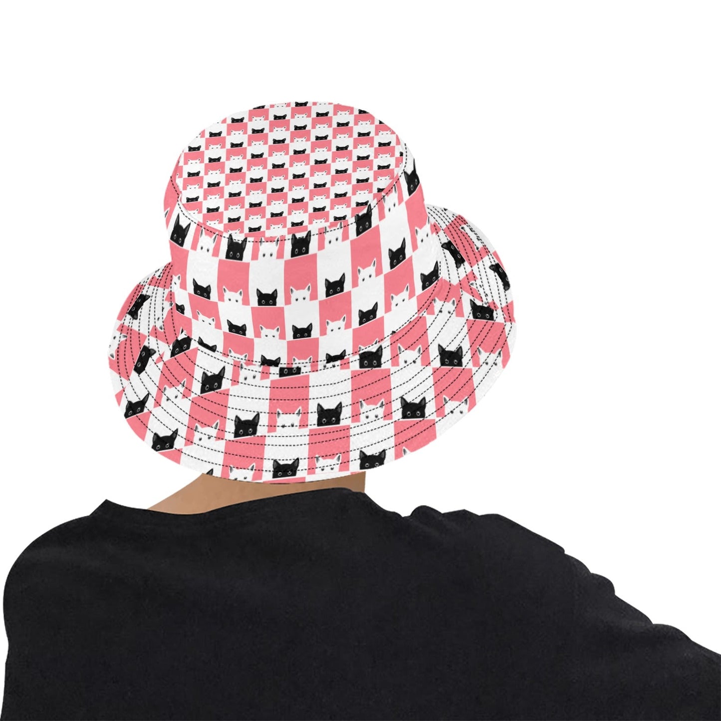 Peeky Kitties Unisex Summer Bucket Hat - Hats - Epileptic Al’s Shop