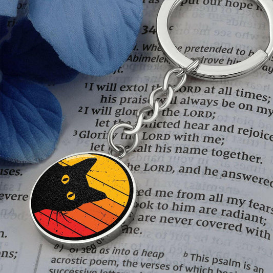 Peeky Kitty Keychain - Jewelry - Epileptic Al’s Shop