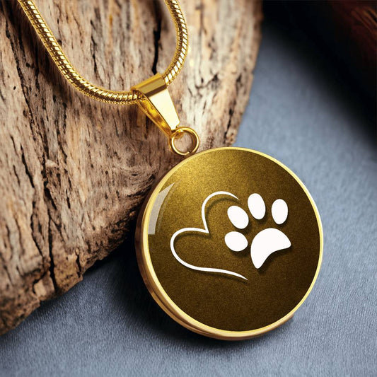 Pet Love on Gold Necklace - Jewelry - Epileptic Al’s Shop