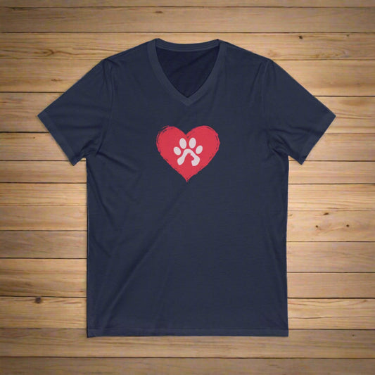 Pet Love Unisex Jersey Short Sleeve V - Neck Tee - V - neck - Epileptic Al’s Shop