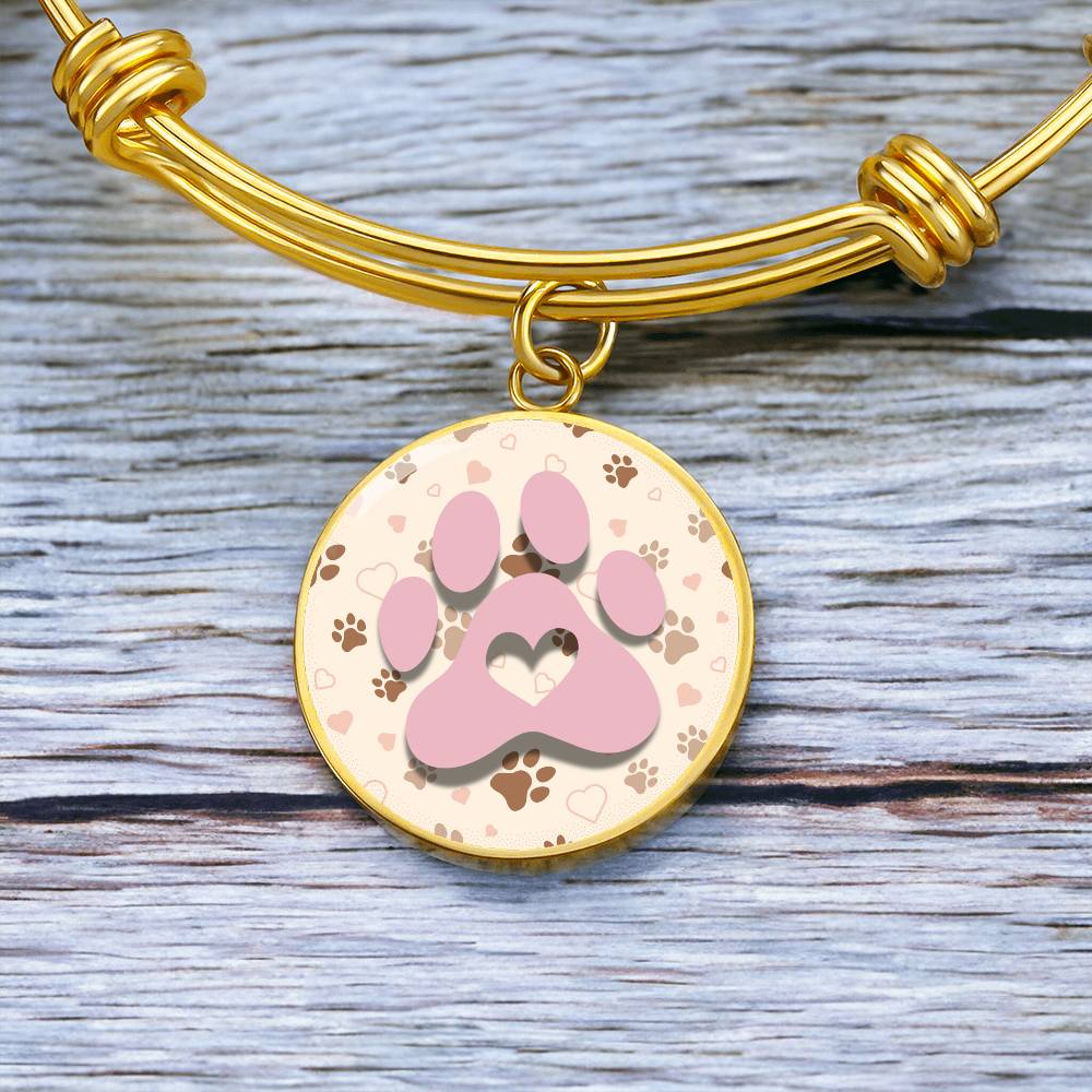 Pink & Beige Paws Bracelet - Jewelry - Epileptic Al’s Shop