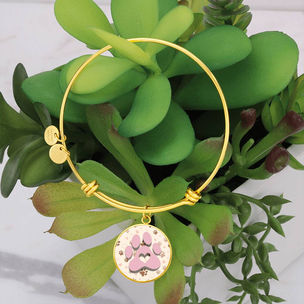 Pink & Beige Paws Bracelet - Jewelry - Epileptic Al’s Shop