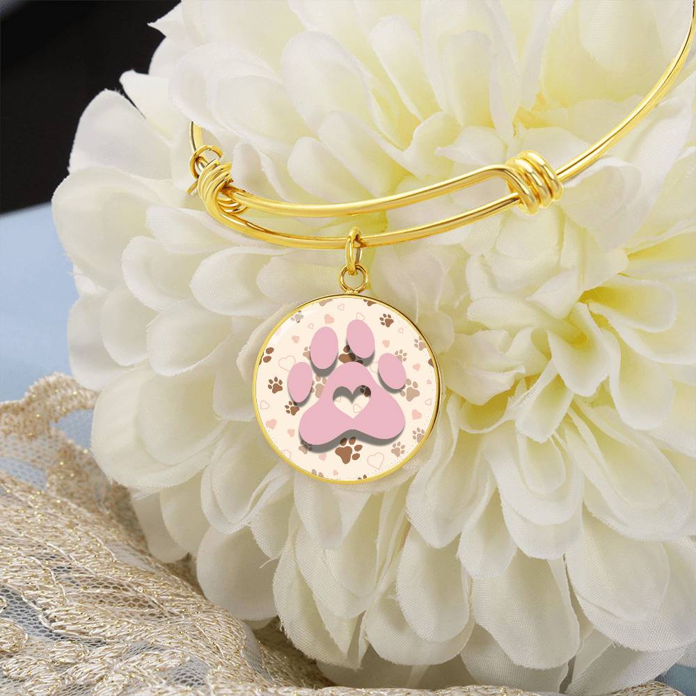 Pink & Beige Paws Bracelet - Jewelry - Epileptic Al’s Shop