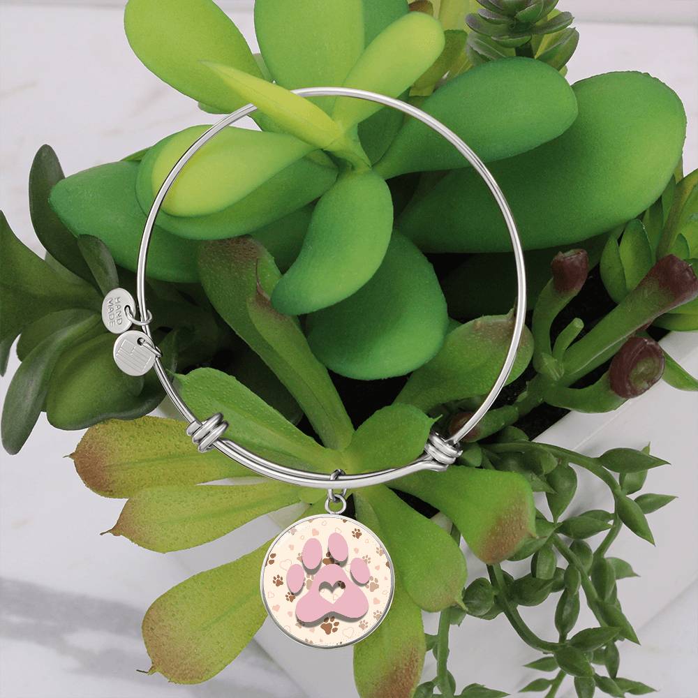 Pink & Beige Paws Bracelet - Jewelry - Epileptic Al’s Shop