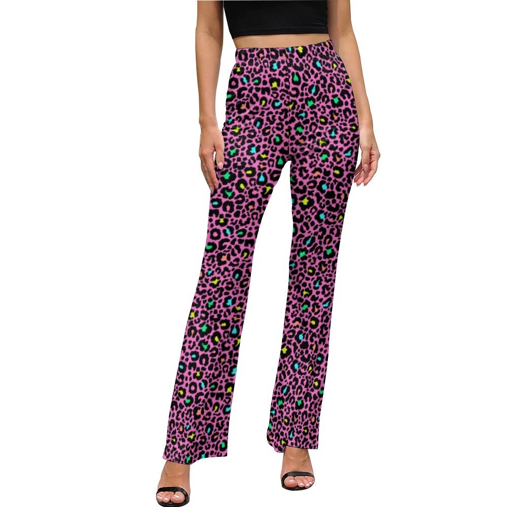 Pink Cheetah LP Flared Pants - Clothing - Epileptic Al’s Shop