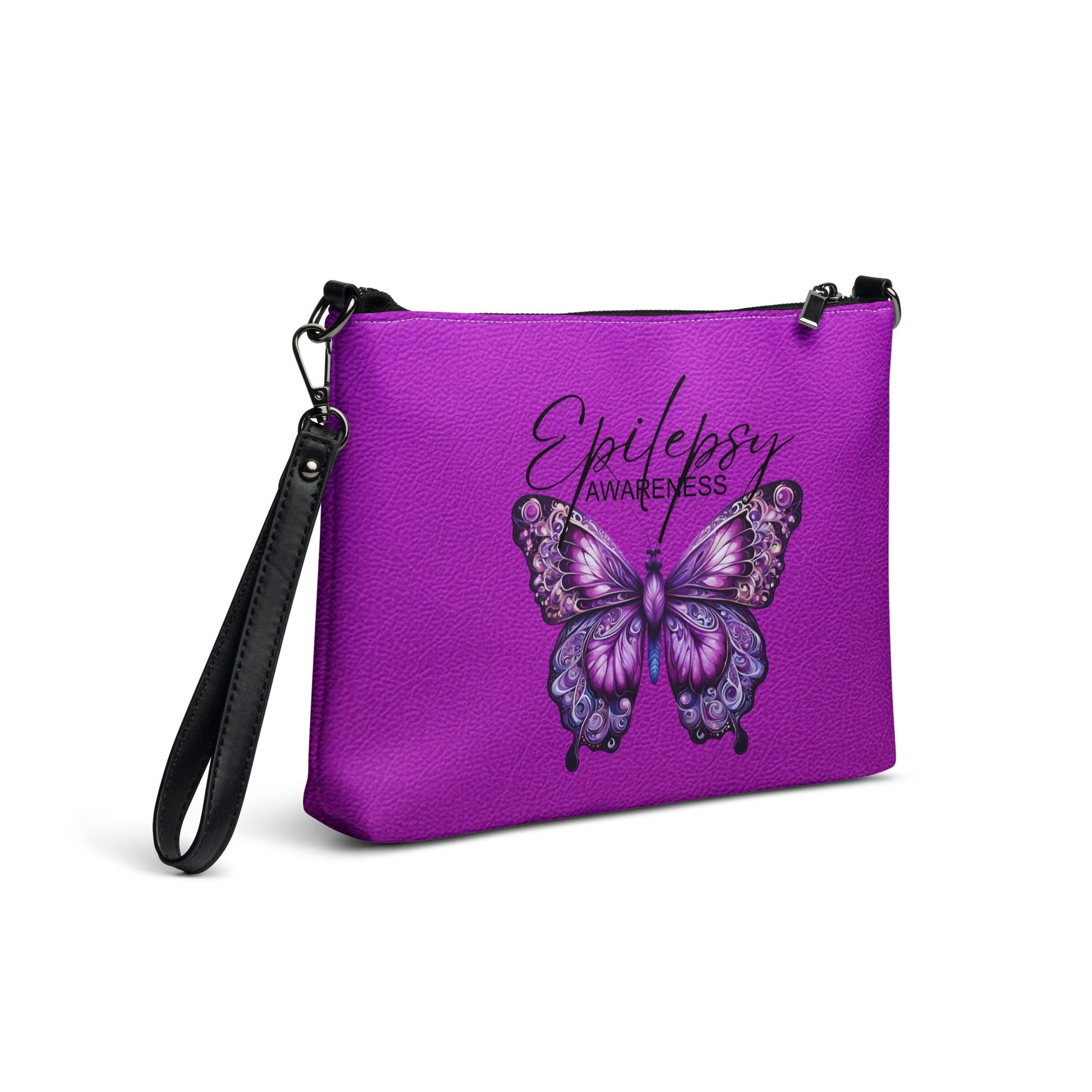 Pink Epilepsy Awareness Crossbody Bag - handbag - EpiAl's Shop