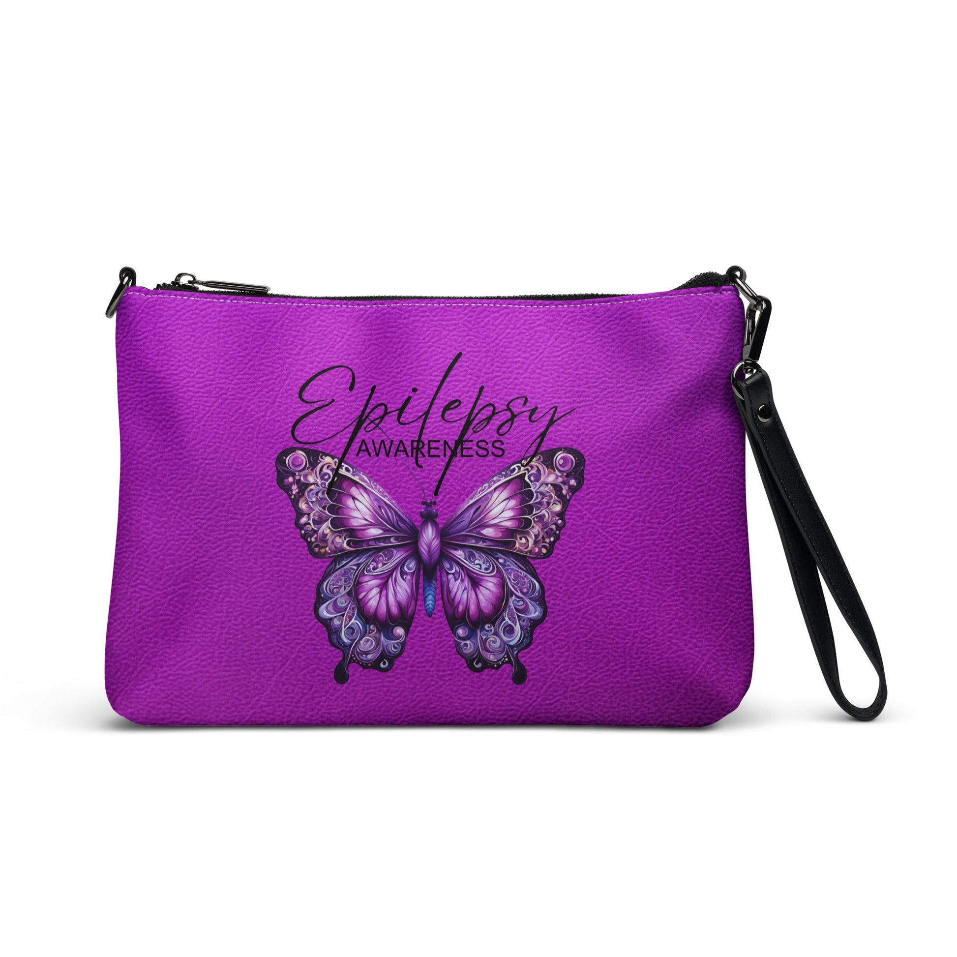 Pink Epilepsy Awareness Crossbody Bag - handbag - EpiAl's Shop