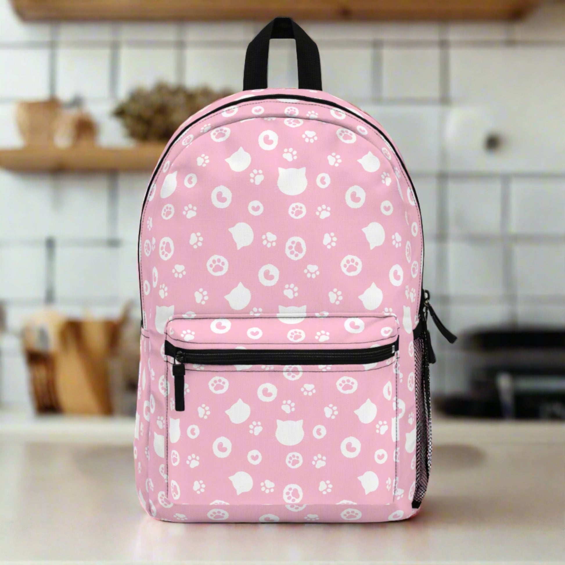 Pink Kitties Backpack - Bags - Epileptic Al’s Shop