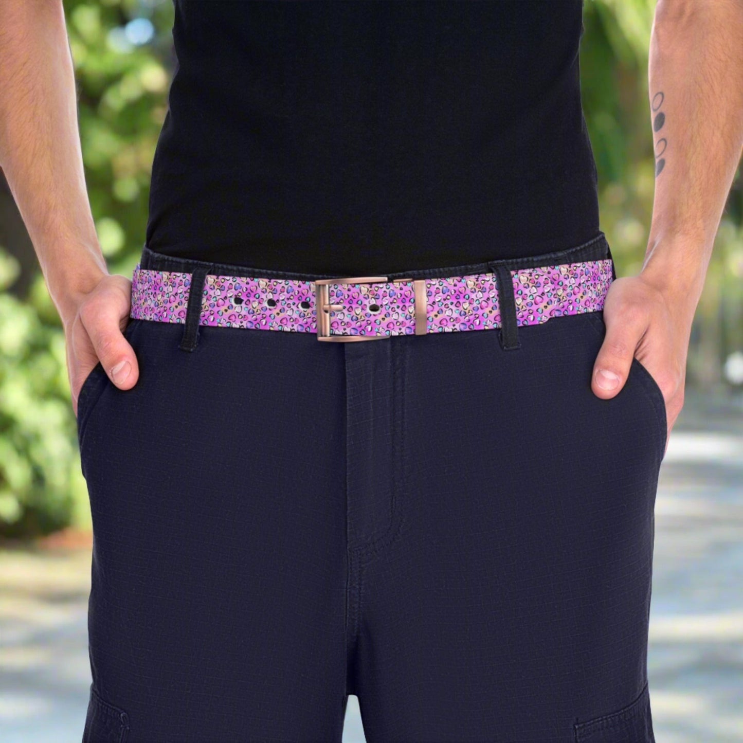 Pink Leopard Belt - Accessories - Epileptic Al’s Shop