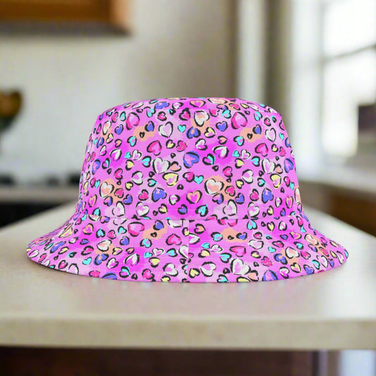 Pink Leopard Bucket Hat - Hats - Epileptic Al’s Shop