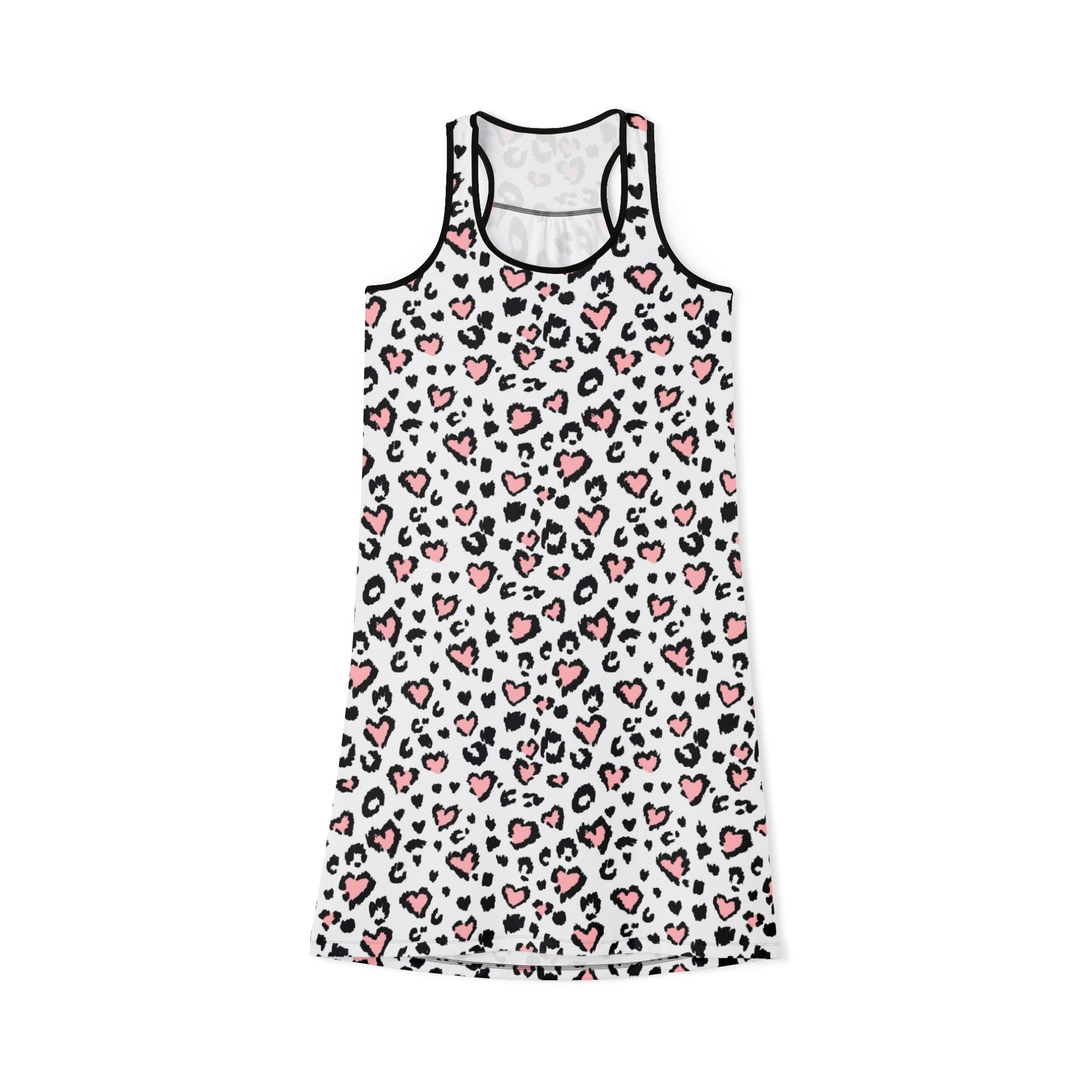 Pink Leopard Women's Racerback Dress - Tank Top - Epileptic Al’s Shop