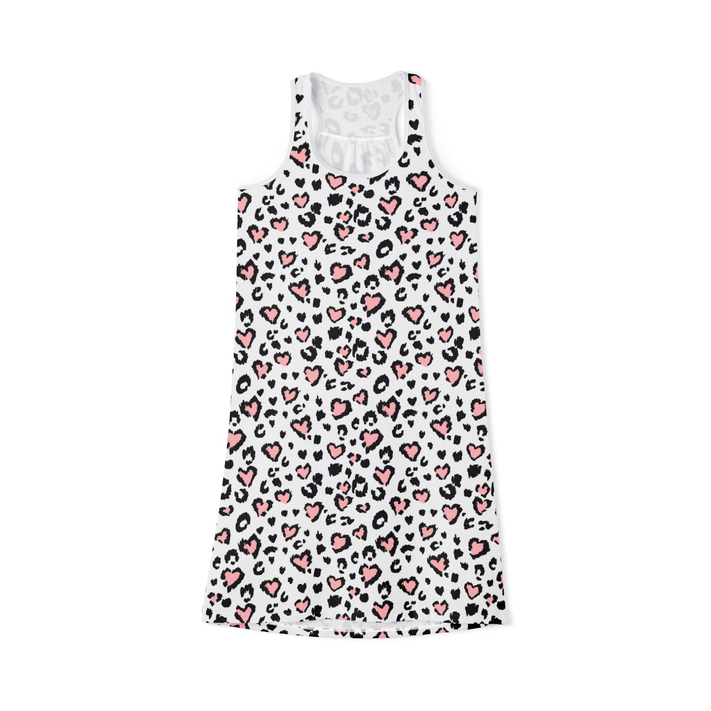 Pink Leopard Women's Racerback Dress - Tank Top - Epileptic Al’s Shop