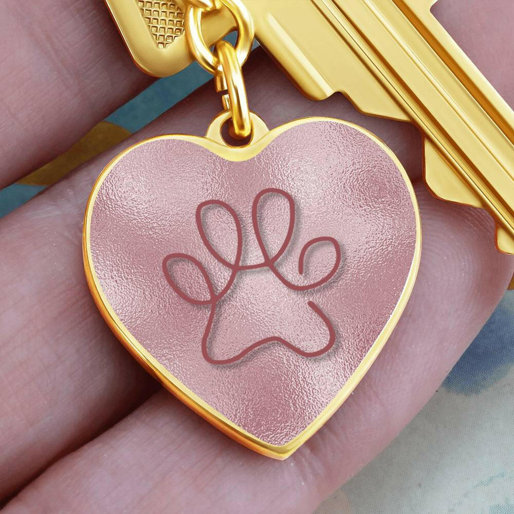 Pink on Pink Paw Keychain - Jewelry - Epileptic Al’s Shop