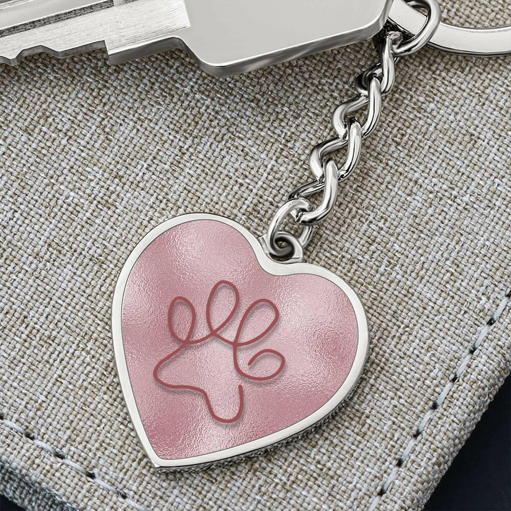 Pink on Pink Paw Keychain - Jewelry - Epileptic Al’s Shop