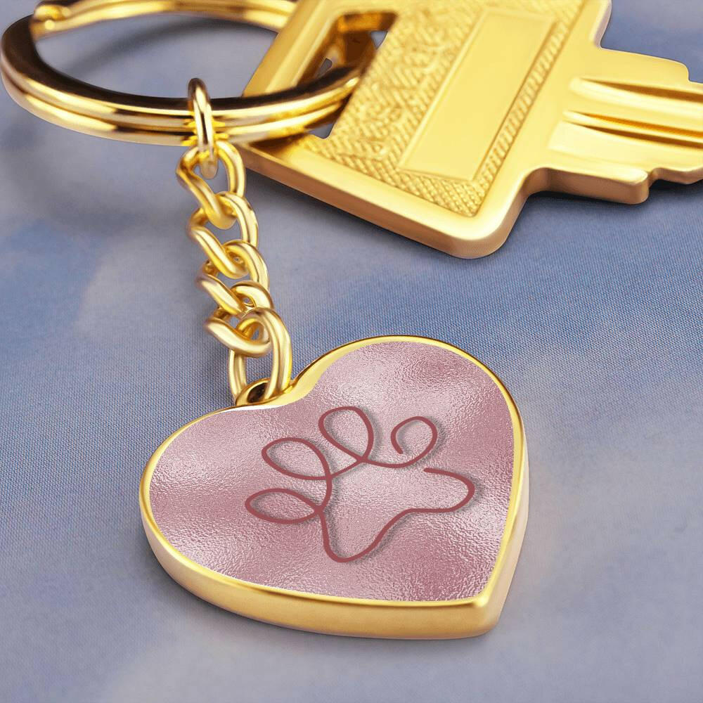 Pink on Pink Paw Keychain - Jewelry - Epileptic Al’s Shop