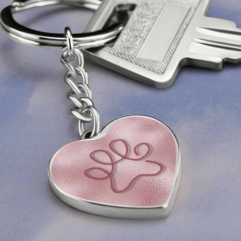 Pink on Pink Paw Keychain - Jewelry - Epileptic Al’s Shop