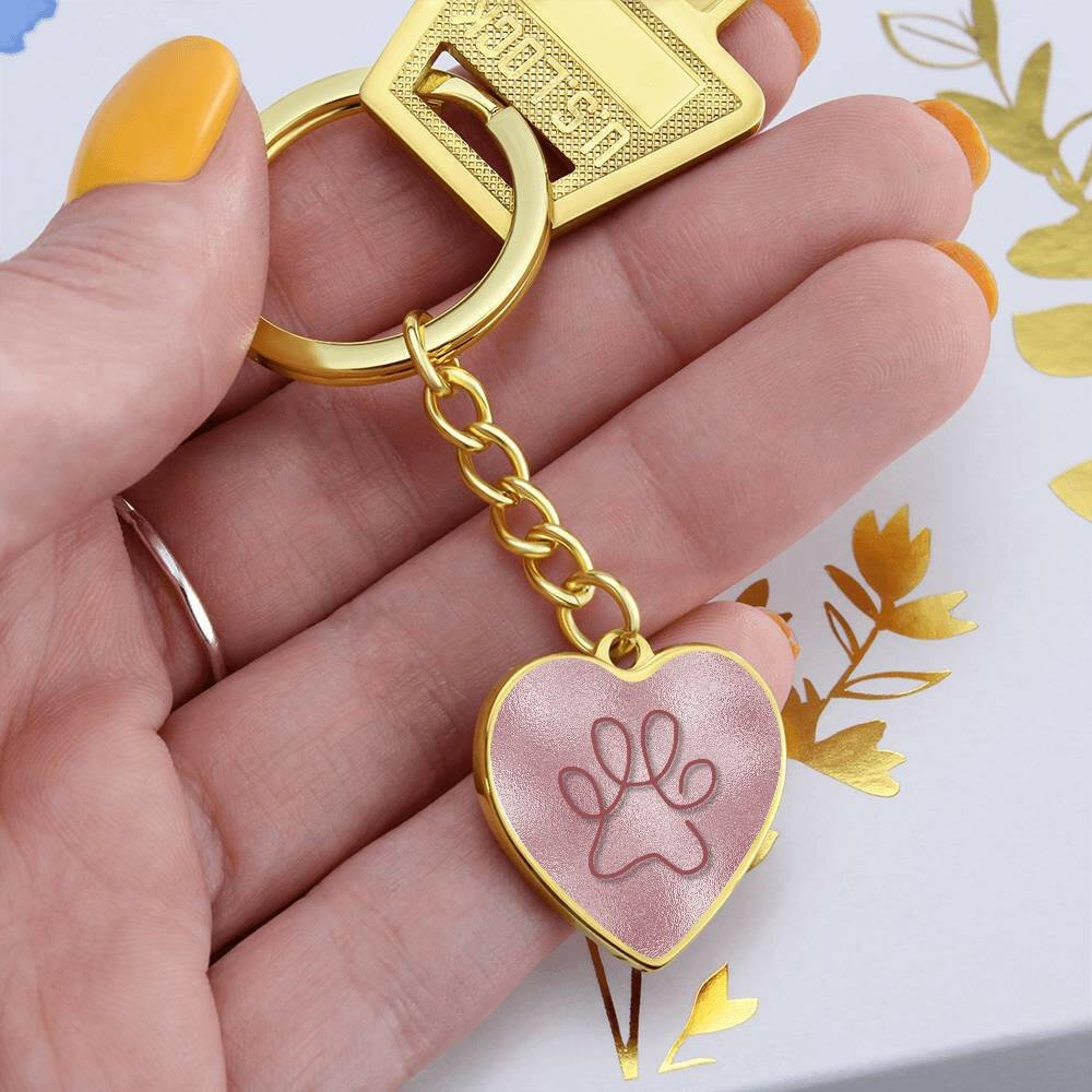 Pink on Pink Paw Keychain - Jewelry - Epileptic Al’s Shop