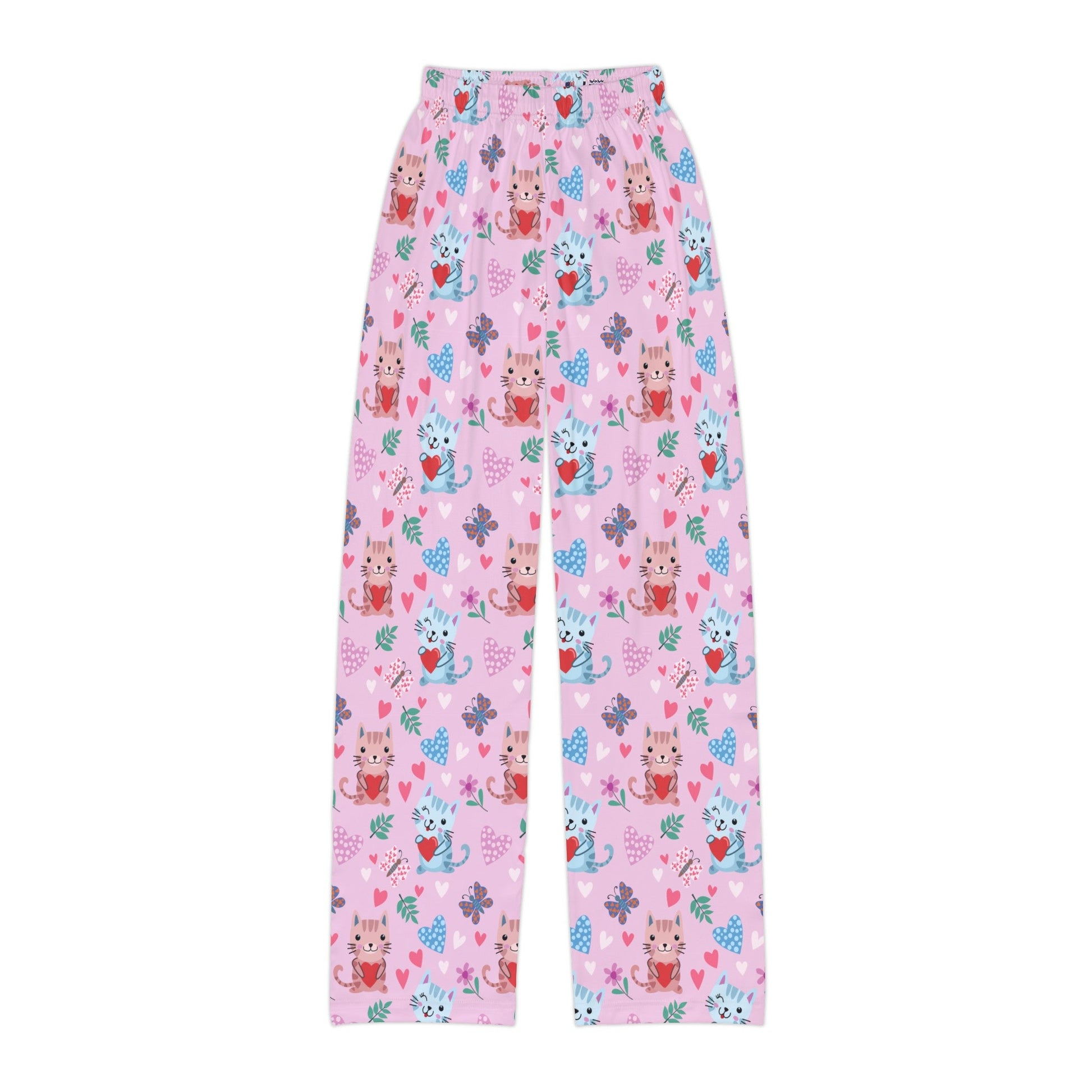 Pink Paw Patch Pajama Pants - All Over Prints - Epileptic Al’s Shop