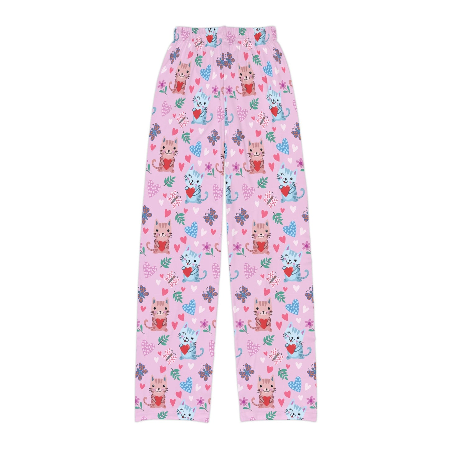 Pink Paw Patch Pajama Pants - All Over Prints - Epileptic Al’s Shop