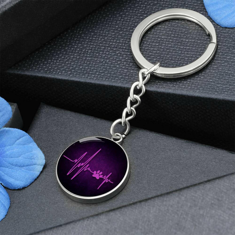 Pink Pawbeat Keychain - Jewelry - Epileptic Al’s Shop