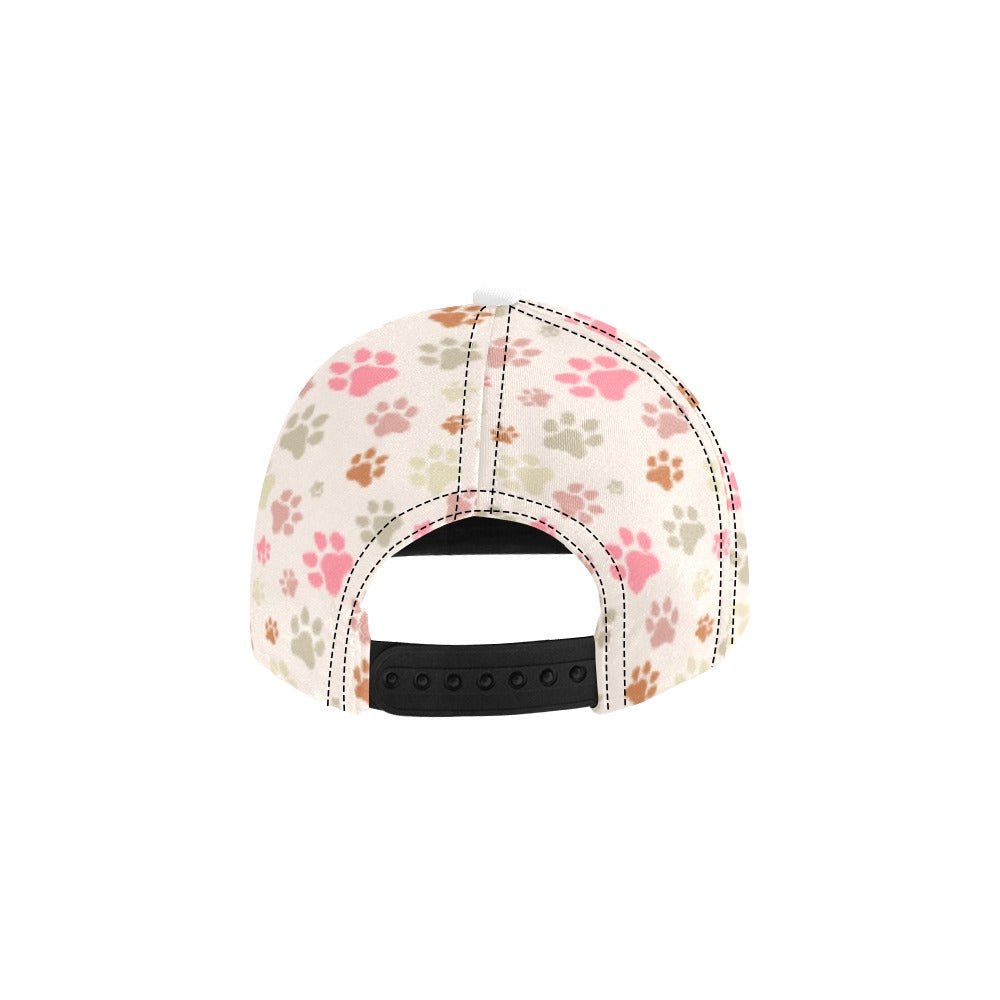 Pink Paws All Over Print Snapback Cap - Hats - Epileptic Al’s Shop