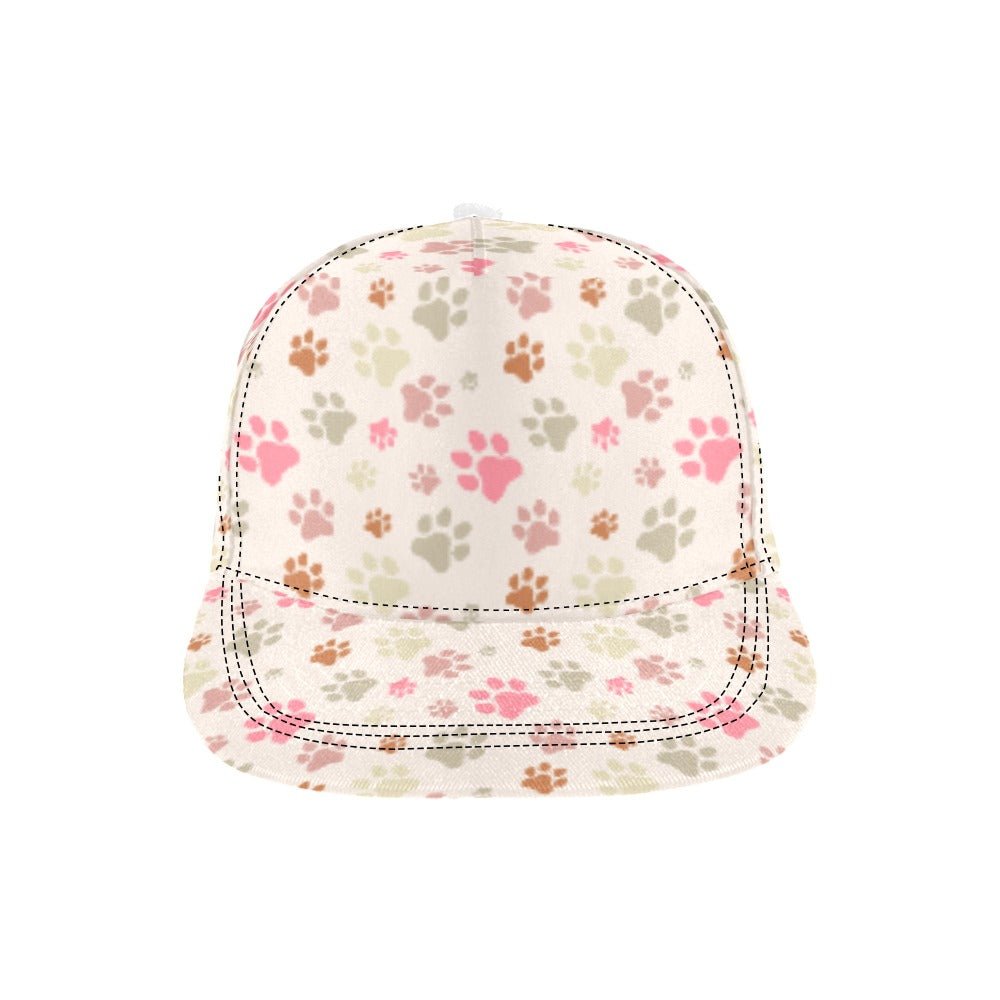 Pink Paws All Over Print Snapback Cap - Hats - Epileptic Al’s Shop