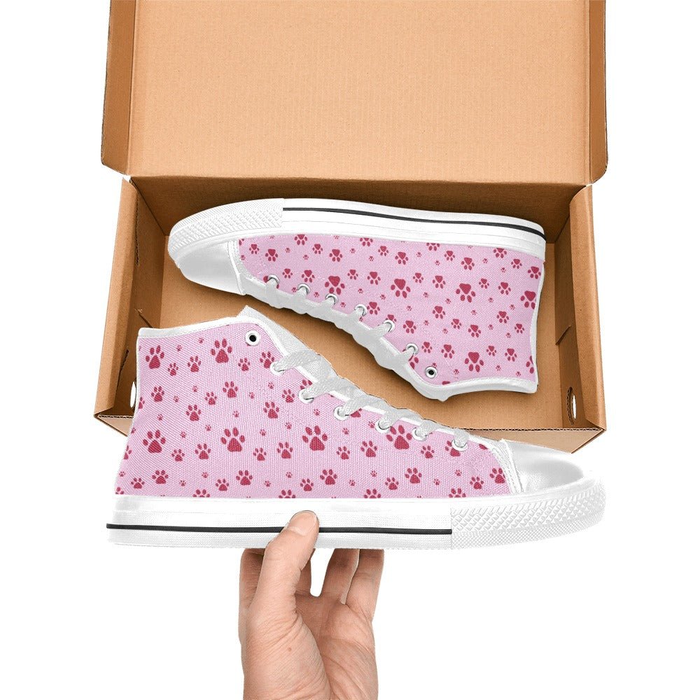 Pink Paws Aquila High Top Canvas Men's Shoes - Shoes - Epileptic Al’s Shop