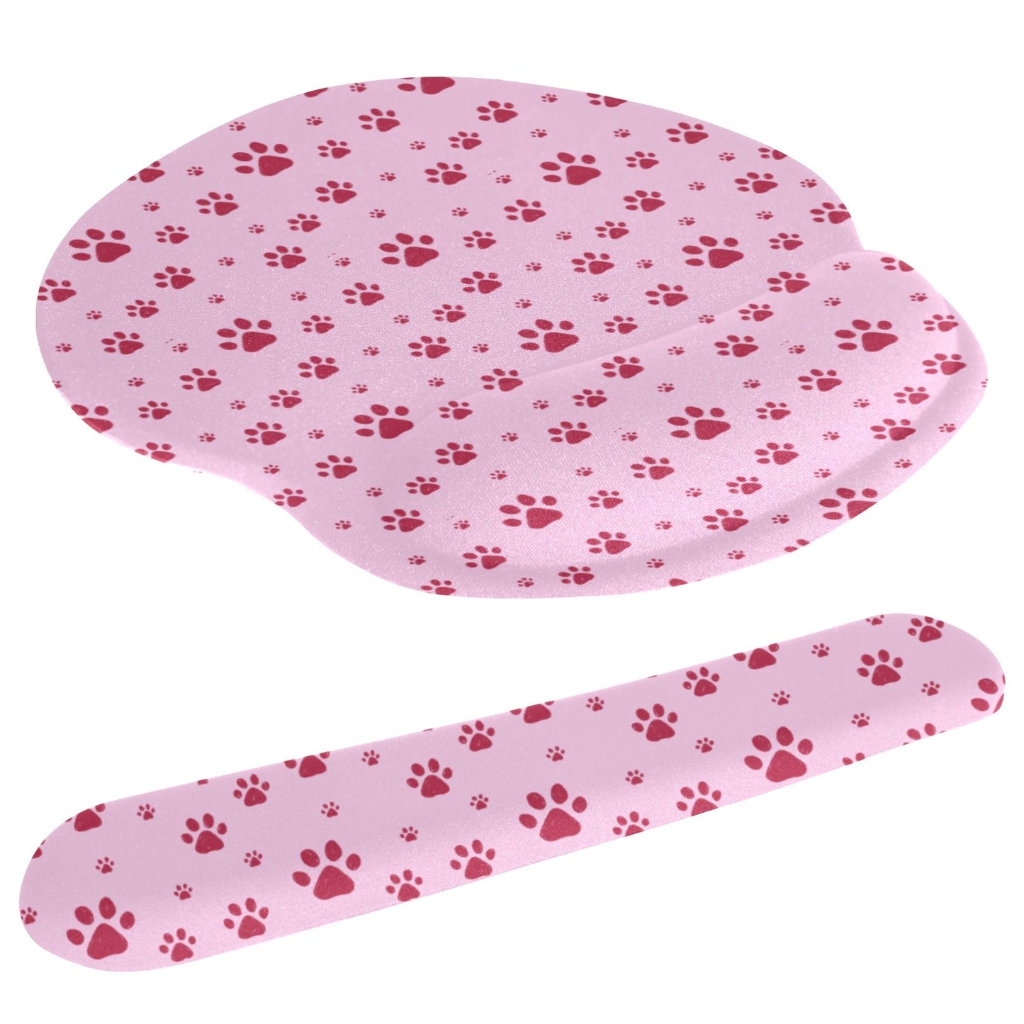 Pink Paws Mouse Pad and Hand Rest Set - Office Accessories - Epileptic Al’s Shop