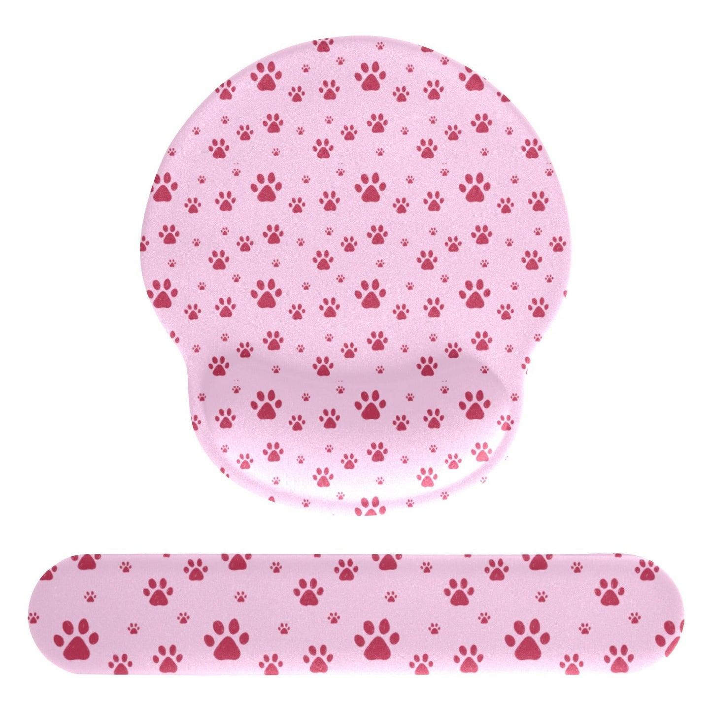 Pink Paws Mouse Pad and Hand Rest Set - Office Accessories - Epileptic Al’s Shop