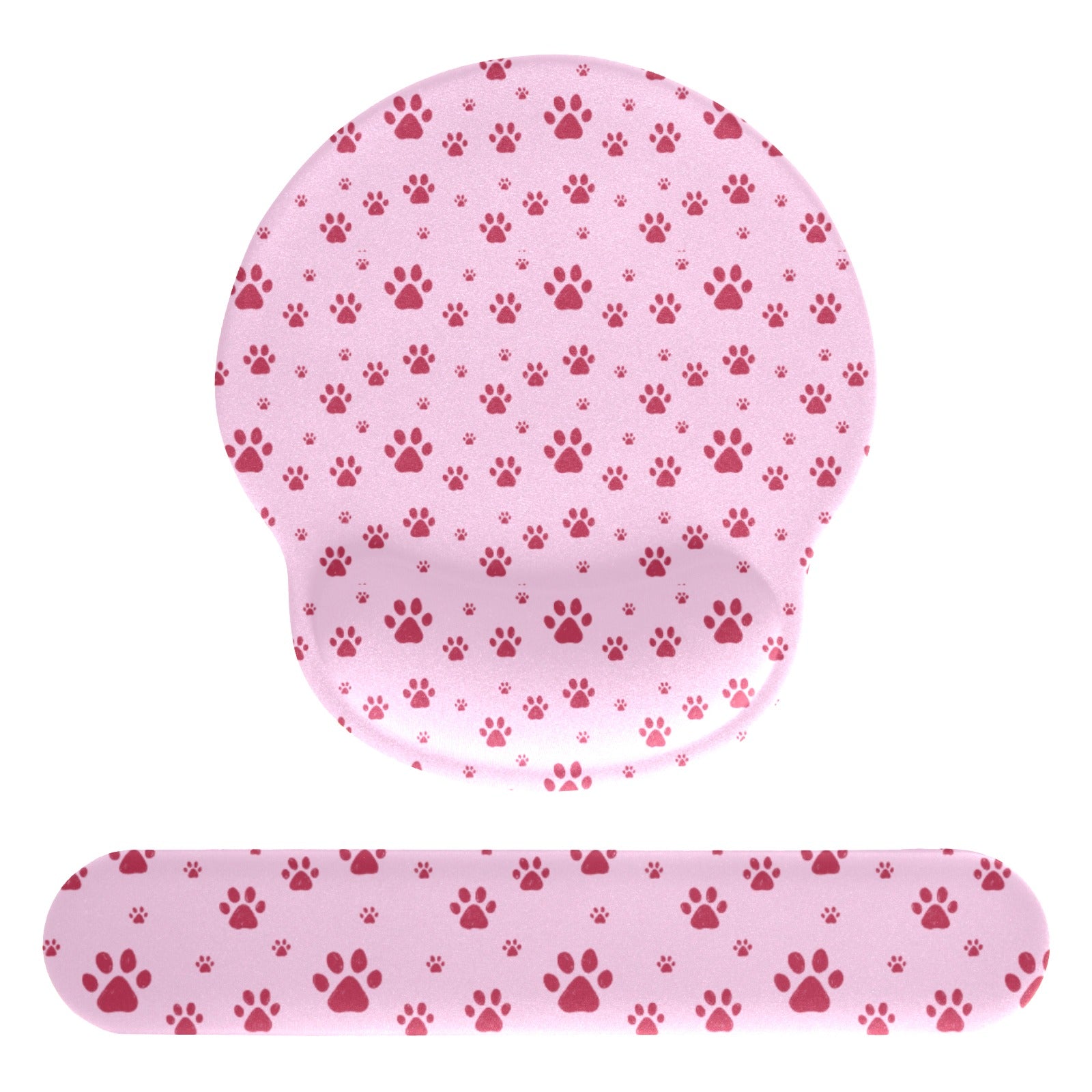 Pink Paws Mouse Pad and Hand Rest Set - Office Accessories - Epileptic Al’s Shop