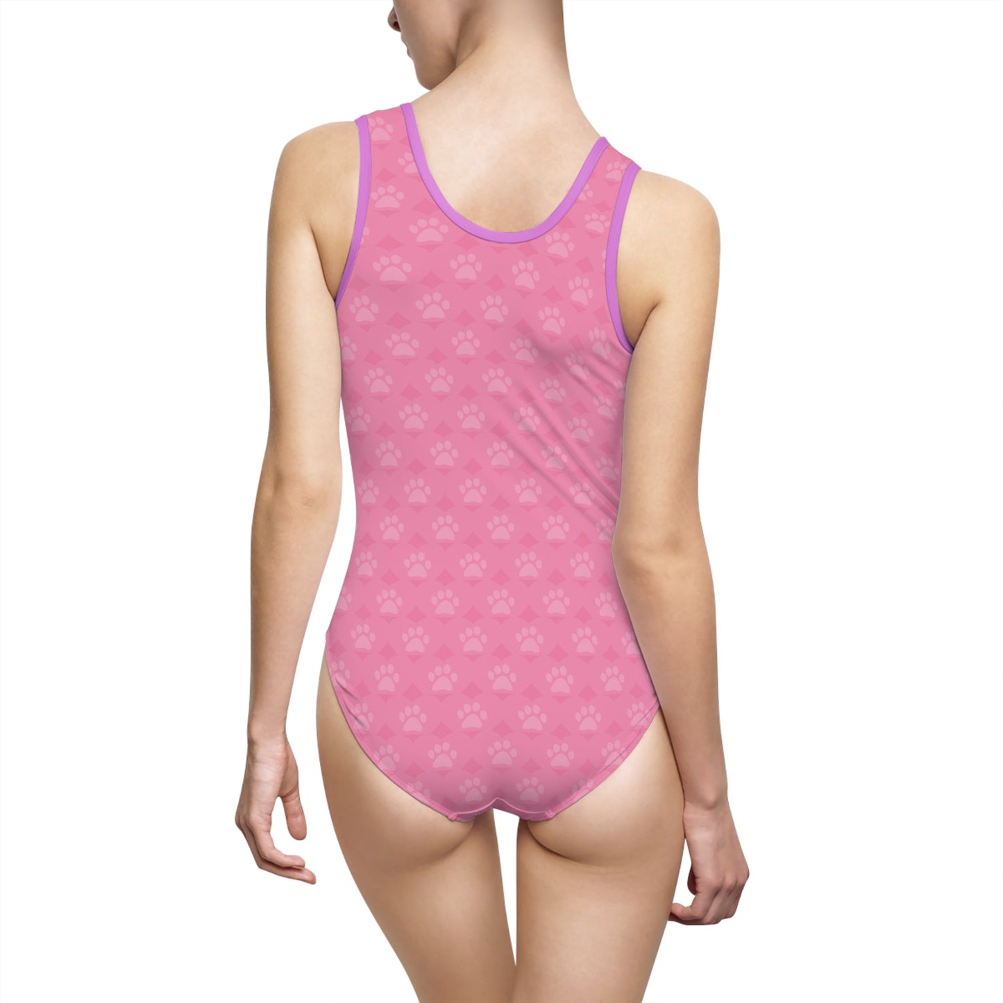 Pinky Paws Women's Classic One - Piece Swimsuit - All Over Prints - Epileptic Al’s Shop