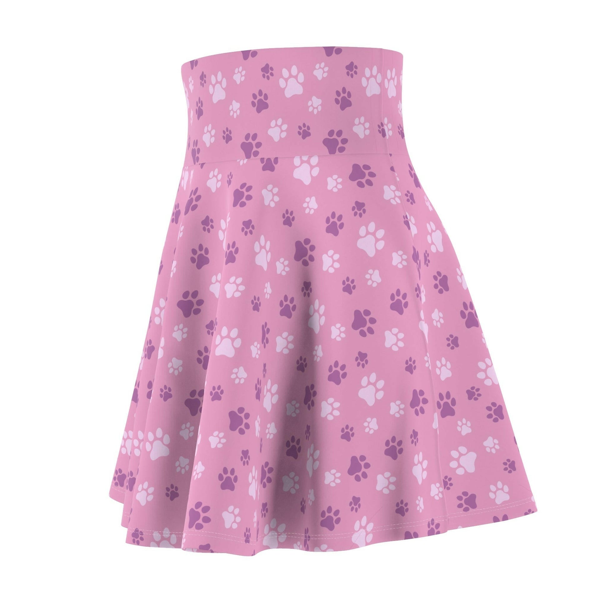 Pinky Paws Women's Skater Skirt - All Over Prints - Epileptic Al’s Shop