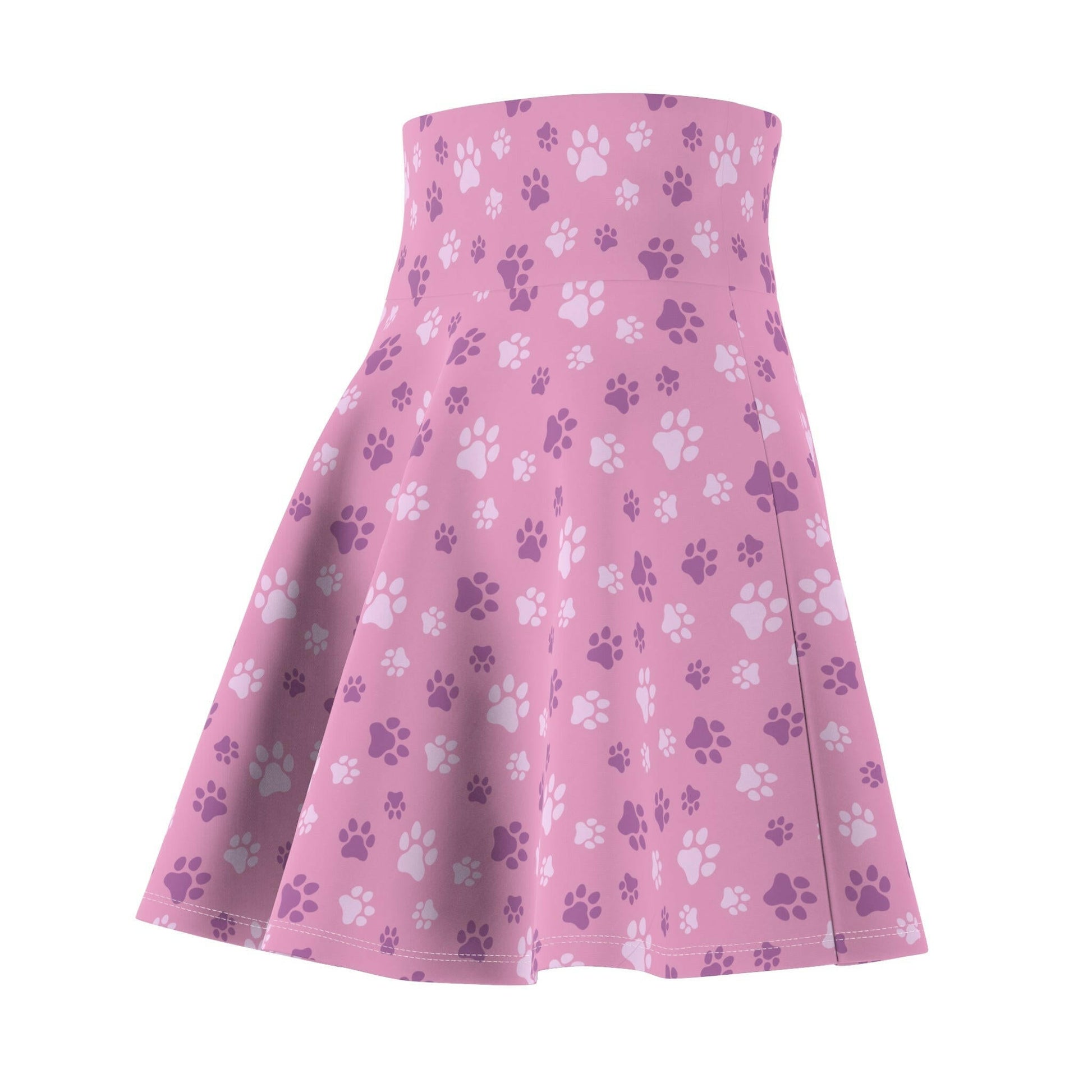 Pinky Paws Women's Skater Skirt - All Over Prints - Epileptic Al’s Shop