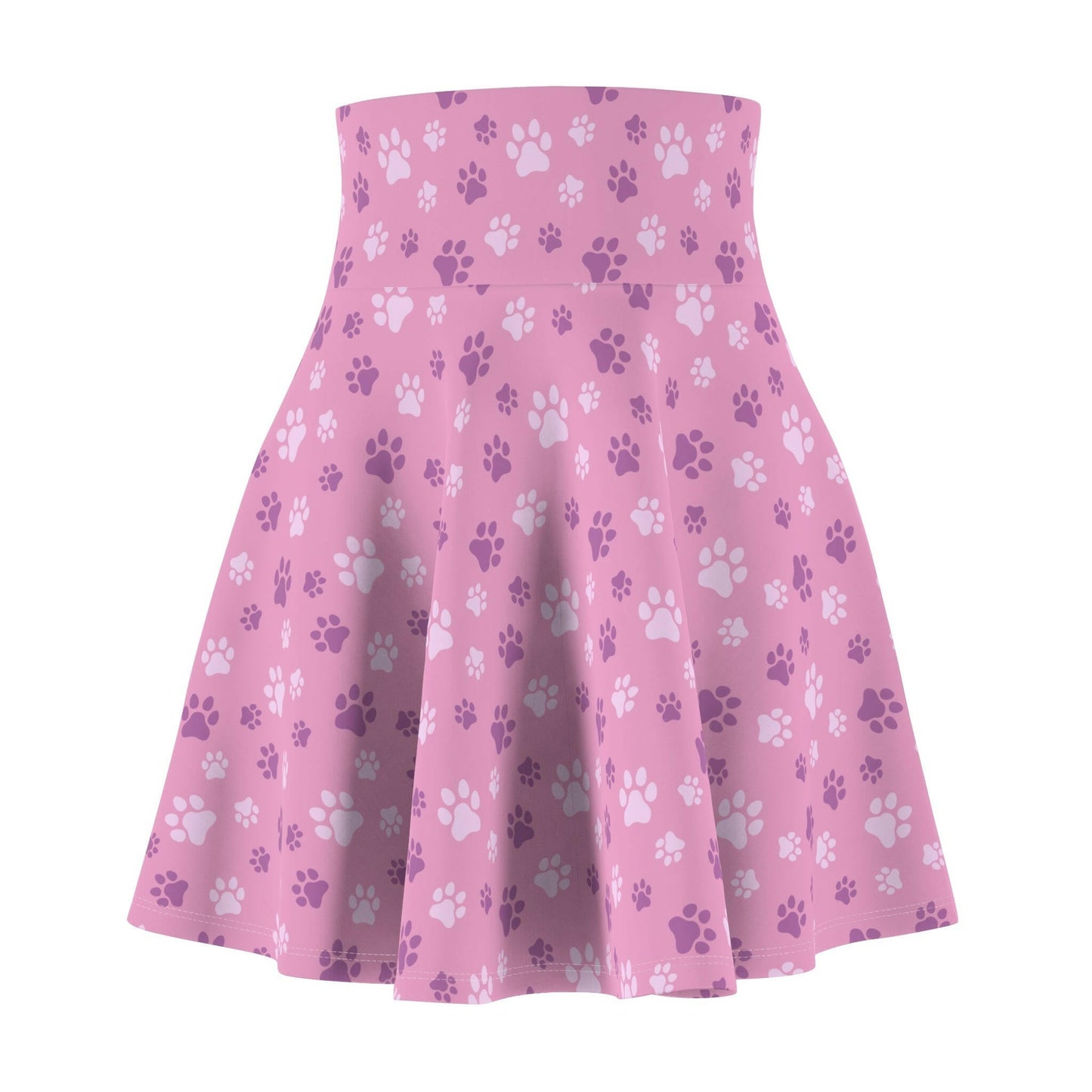 Pinky Paws Women's Skater Skirt - All Over Prints - Epileptic Al’s Shop